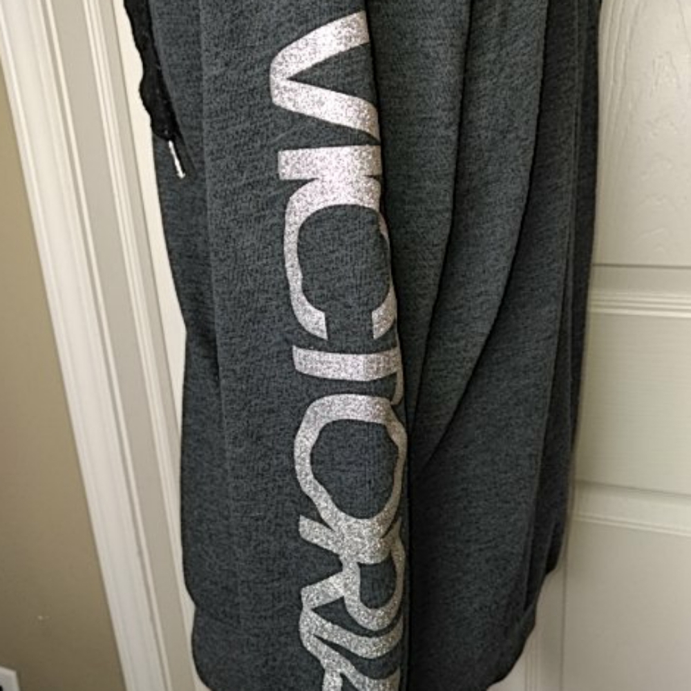 Victoria Secret Sport Grey Hoodie Full Zip XS - Picture 3 of 5